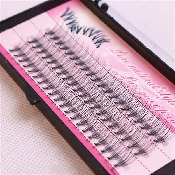 

10pcs natural false eyelashes for soft eyelash extension fake lashes professional makeup individual cluster eye grafting1