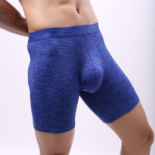 

underpants men breathable boxer shorts fitness sport comfortable underwear wide belt loose anti-wear trouser, Black;white