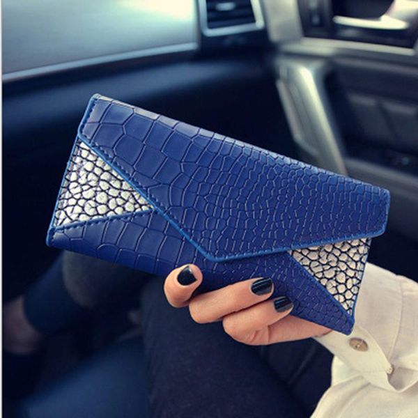 

wallets pu long business girls bags women key purse envelope coin multifunction gift carteira feminina, Red;black