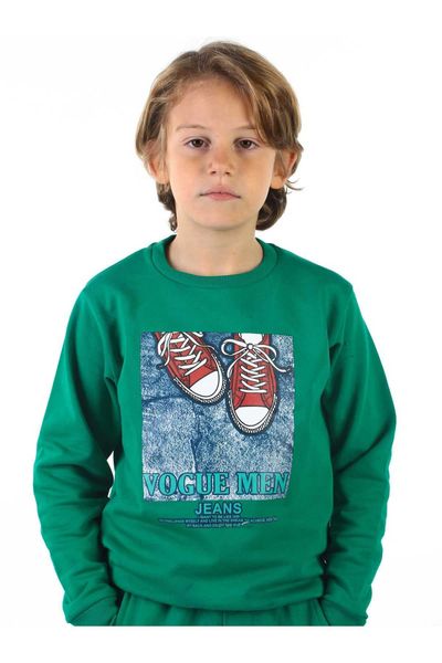 

green seasonal male child sweatshirt g0917, Black
