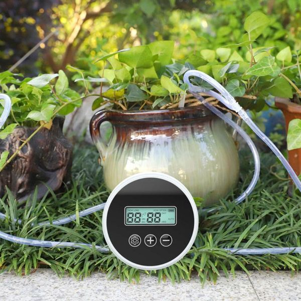 

watering equipments 1 set auto potted plant drip irrigation water pump timer system intelligent garden automatic device for greenhouse