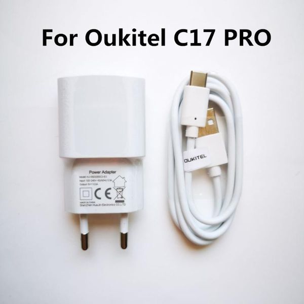

cell phone repairing tools original oukitel c17 pro adaptor travel charger eu plug adapter +type-c type c usb cable