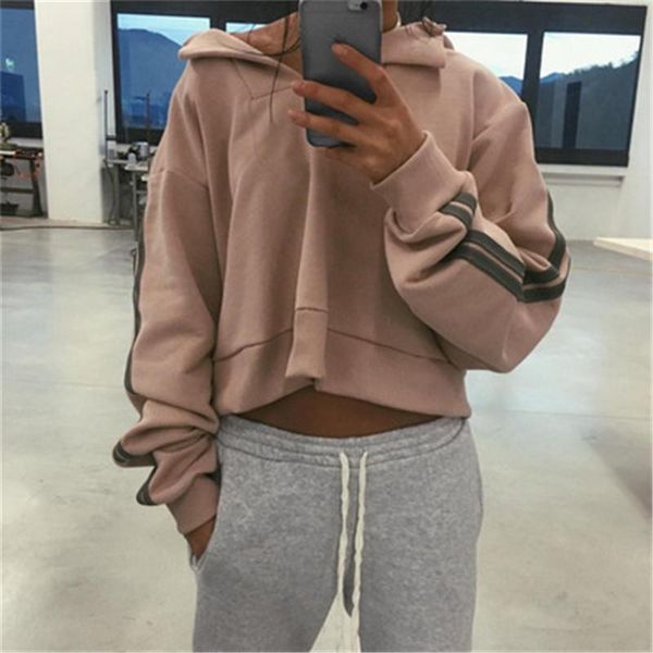 

women's hoodies & sweatshirts 2021 autumn women fashion slim pullovers female leisure long sleeve ladies girls elegant top, Black
