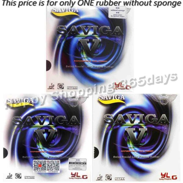 

table tennis raquets saviga v long pips-out pingpong sheet rubber without sponge