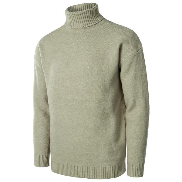 

men's sweaters high-neck solid color slim long-sleeved sweater keeping warm pullover coat for autumn and winter, White;black