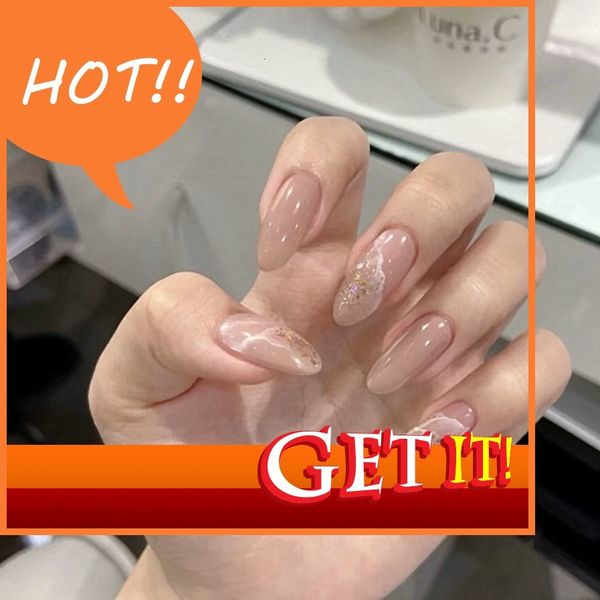 

stylist diy hand decorated nail nina 157 powder flash halo dye fake nail patch wear finished 24 es, Red;gold