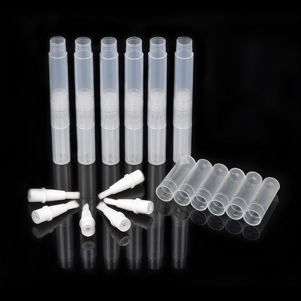 

3ml/4.5ml transparent empty twist pen practical cuticle oil containers with brush lip balm nail polish oil tube