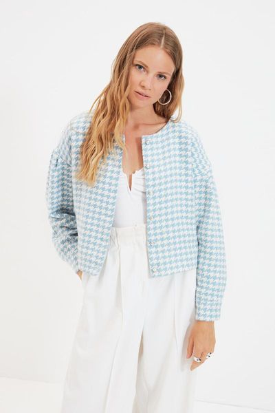 

women's jackets trendyol buttoned jacket twoaw22ce0215, Black;brown