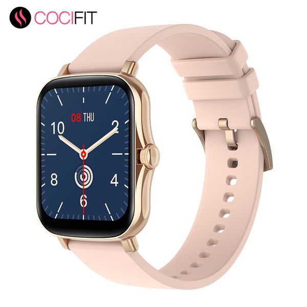 

cocifit gts2 1.69 inch 2021 smart watch full touch fitness tracker ip67 waterproof women gts 2 smartwatch for xiaomi phoneg, Slivery;brown