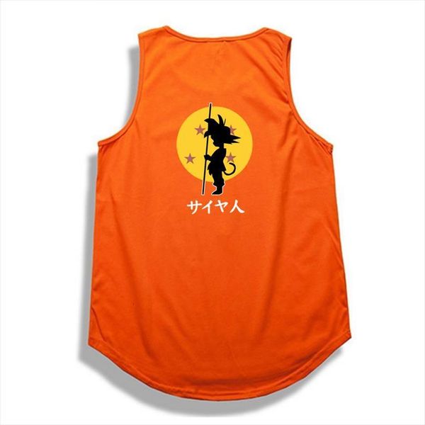 

hip hop tank summer bodybuilding shirt casual cotton wukong clothes, White;black