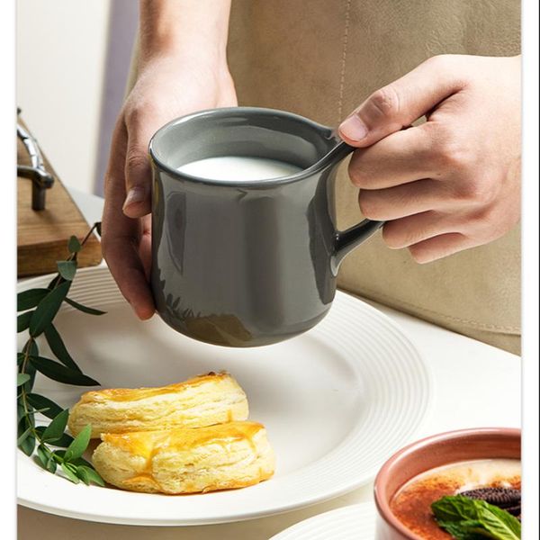 

kitchen tool gift cute creative ceramic cup coffee afternoon tea milk pure color tumbler set mugs