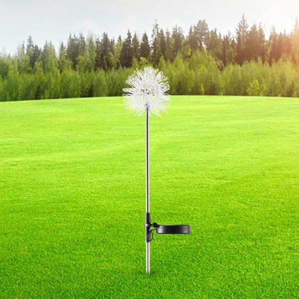 

solar powered outdoor grass globe dandelion fireworks lamp flash string led for garden lawn landscape holiday light lamps