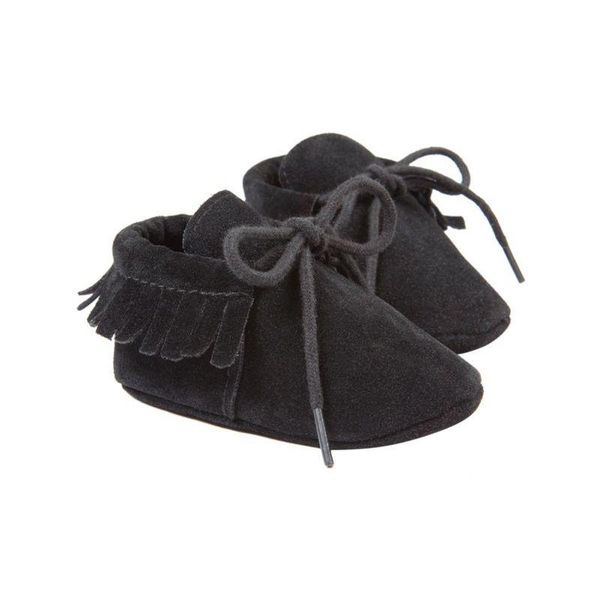 

first walkers baby boy girl moccasins soft moccs shoes non-slip footwear crib pu suede leatherborn