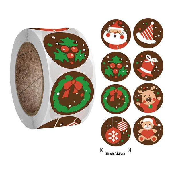 

christmas decorations merry stickers tree elk candy bag sealing sticker gifts box labels year 2021