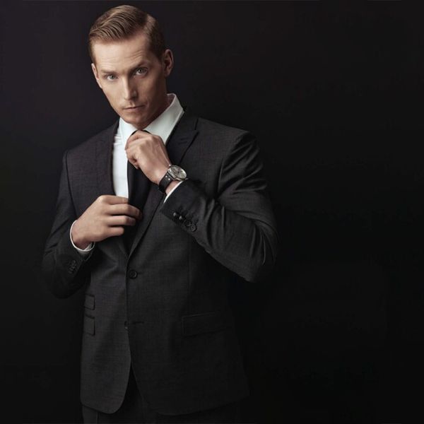 

men's suits & blazers tailor made mens suit custom man bespoke charcoal grey business men tailored formal wear, White;black