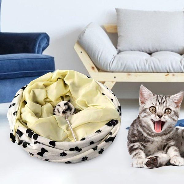 

cat toys pet tunnel toy funny play tubes balls collapsible rainbow kitten puppy ferrets dog channel