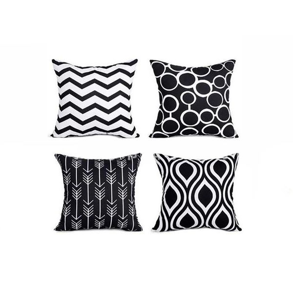 

cushion/decorative pillow 4pcs cushion cover pillowcase fashion geometric sofa cushions decorative pillowcover polyester home decor cases #t