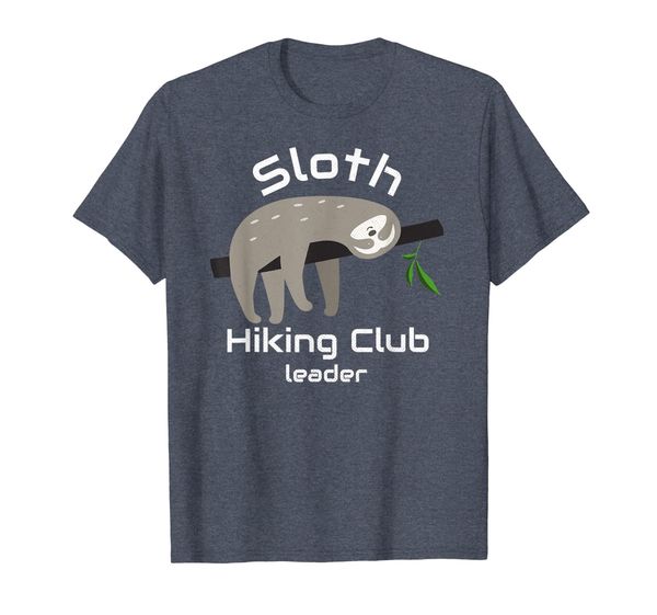 

Sloth Hiking Club Leader T Shirt, Mainly pictures