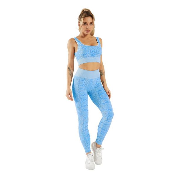 

yoga outfit serpentine gym set wear seamless women workout sportswear clothing fitness leggings sport suit tight running clothe