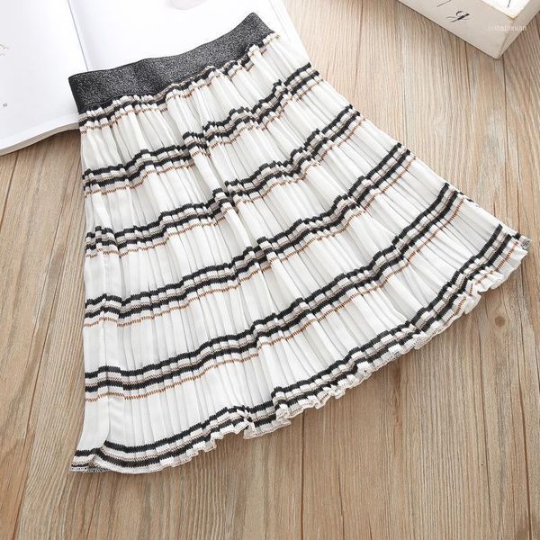 

skirts big girl beach holiday baby girls chiffon for kids pleated school summer wear 2021 teens clothes 5t1, Blue
