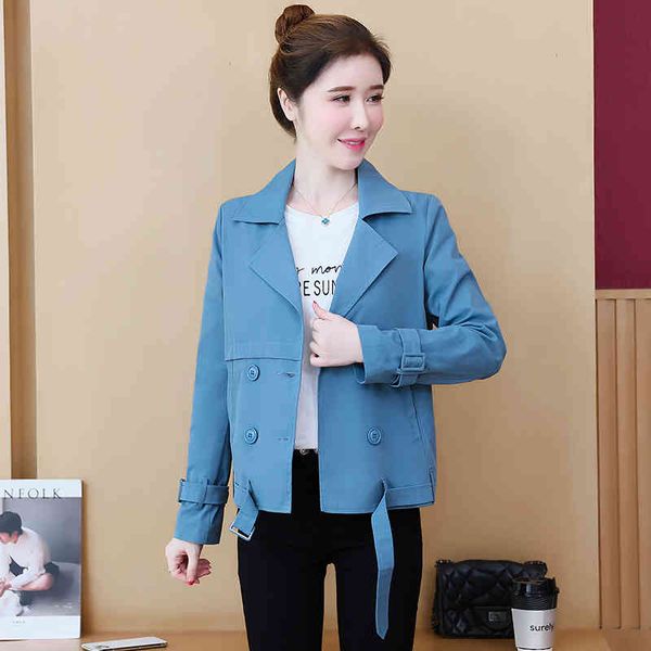 

short coat women's 2021 spring and autumn new casual windbreaker versatile et small suit, Black;brown