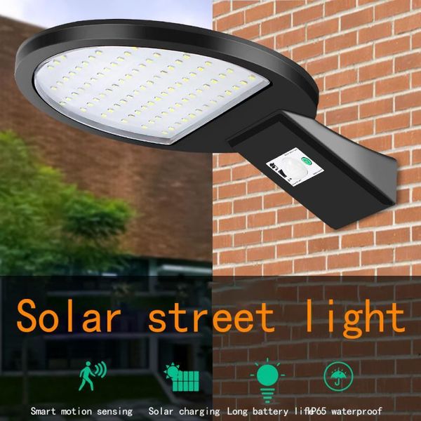 

solar lamps led light human body induction energy-saving street 90led remote control garden lighting decoration