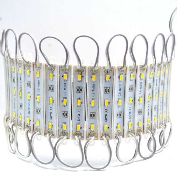 

20pcs 5730 modules dc 12v 3leds waterproof outdoor light ip65 red blue green sign led backlights for channel letters white