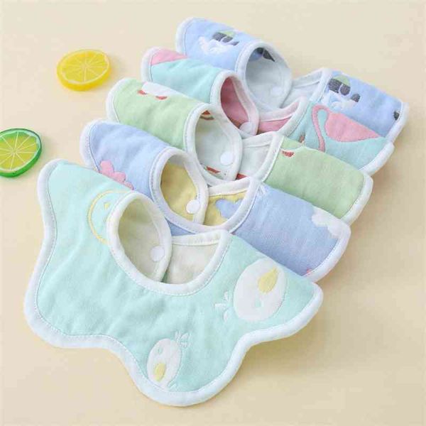 

baby button saliva towel large soft cartoon danish cotton bib
