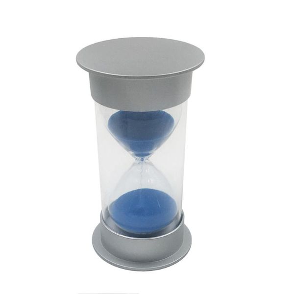 

other clocks & accessories simple cylinder sand hourglass 5 minutes timer sandglass gifts (silver and blue)