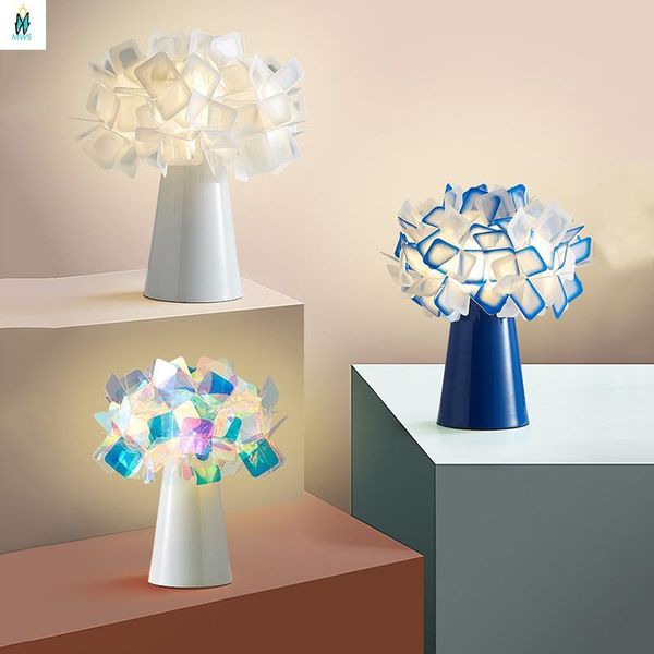 

table lamps italian designer flower lamp simple modern creative flower-shaped bedroom bedside study romantic decorative led