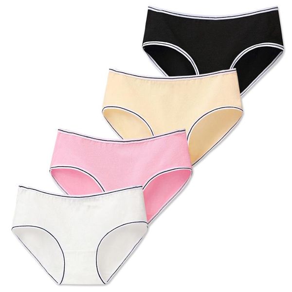 

panties 4 pcs/lot adolescent underpants cotton letter young pants training panty girl underwear children for 8-16 years old, Camo