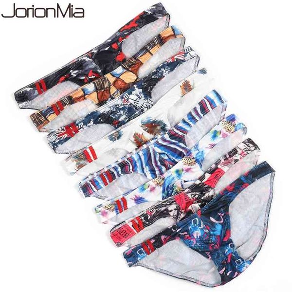 5 pezzi di biancheria da uomo sexy slip sexy mutandine maschi stampate cueca tanga comode mutande comode man traspirante e-073 a secco veloce traspirante E-073 210730