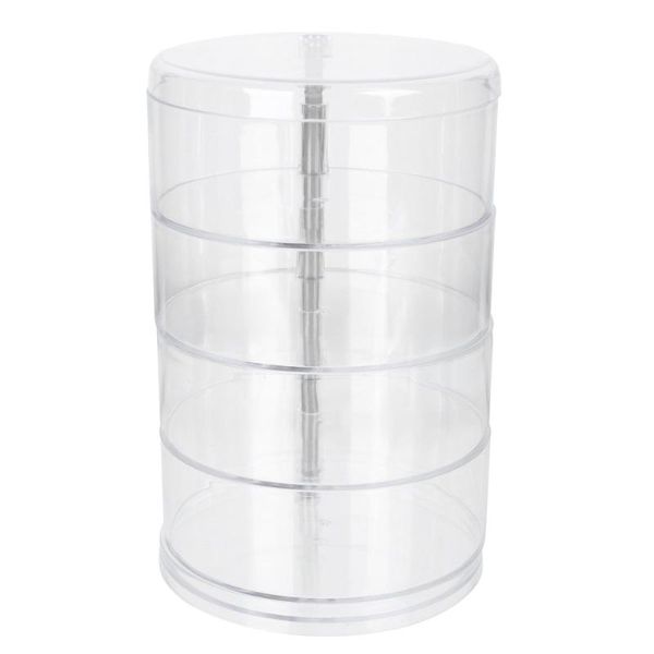 

storage boxes & bins 1pc large capacity cosmetics holder transparent dressing table rack