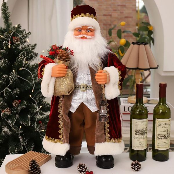 

christmas decorations 60 cm electric musical dancing santa claus home decor doll linterna de navidad holiday dolls gift for kids