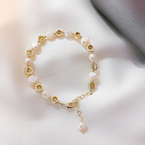 

danshui pearl adjustable size bracelet advanced luxury bracelet, Black