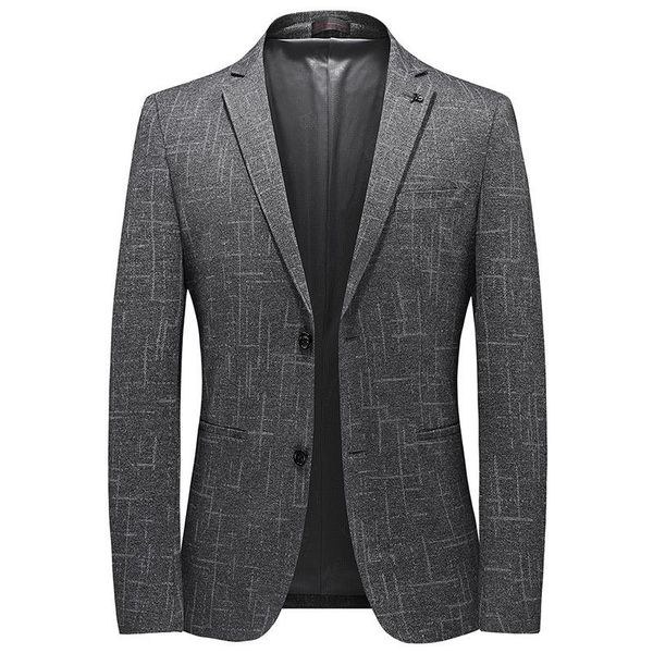 

men's suits & blazers spring grey male blazer luxury single breasted men fashion slim fit business casual man plus size 4xl, White;black
