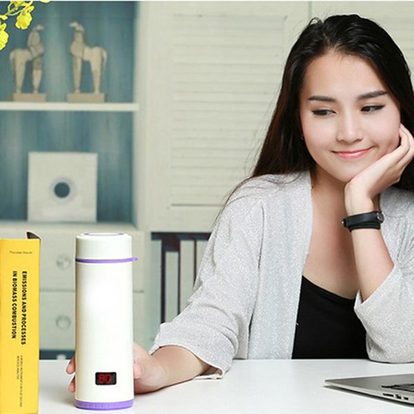 

heart touching temperature cup 304 stainless steel gift for couple home accessories water bottles