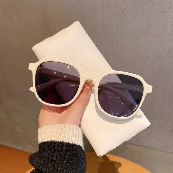 

sunglasses 2021 vintage ploygon platic sun glasses fashion uv protiction for women trend uv400, White;black