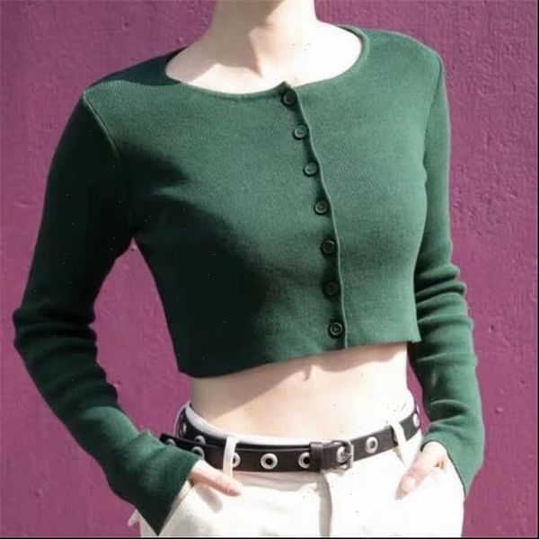 

fall womens sweater women cardigan long sleeve crop green streetwear korean cardigans, White;black