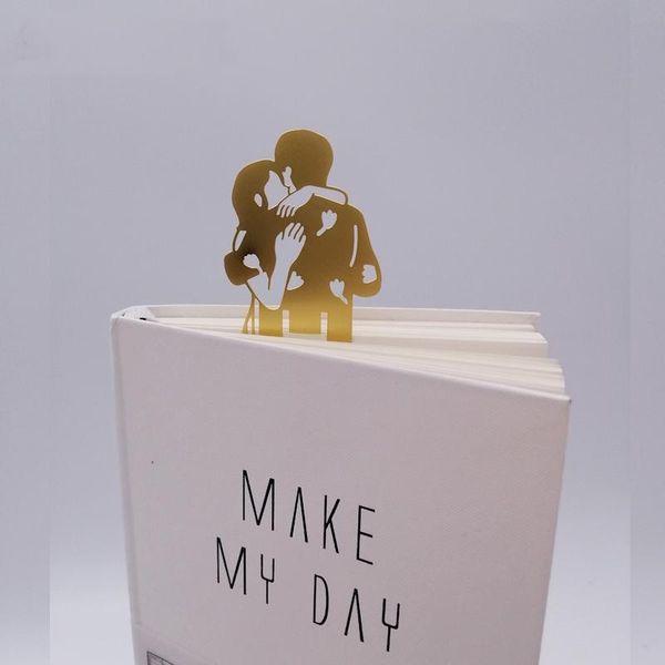 

bookmark original stereo character embrace couple sweetheart record sweet love school stationery for male girlfriend lover gift