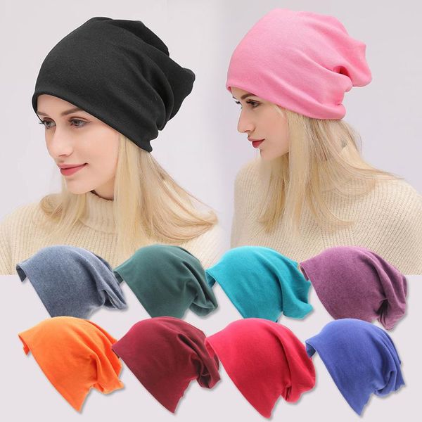 

beanies autumn winter warm caps hip hop skullies elastic knitted casual hats solid color bonnet clothing accessories
