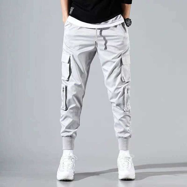 Cargo Hosen Männer Herren Streetwear Joogers Hosen Schwarz Sweatpant Männlich Hiphop Herbst Taschen Hosen Overalls 210930