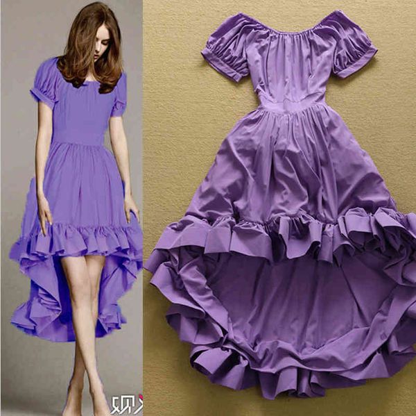 

dress recent pista designer the women in short from slash neck dovetail purple ball ed as party, Black;gray