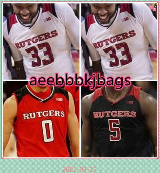 

stitched custom 10 joey downes 11 mamadou doucoure jersey shaq carter 15 myles johnson rutgers scarlet knights college men women youth, Black
