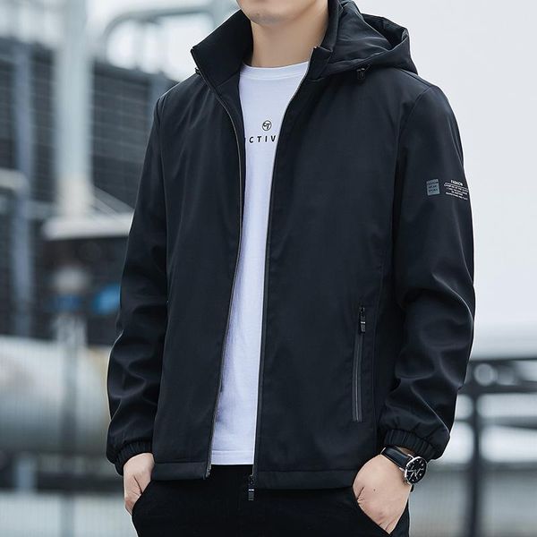 

men's jackets men waterproof breathable hooded casual spring autumn outwear windbreaker tourism mountain raincoat male clothing, Black;brown