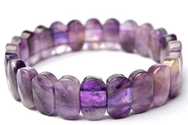 

bangle amethyst 14x8mm the surface of cut exquisite bracelet, Black