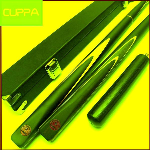 

cuppa 3/4 snooker cues stick billiard 9.8mm/11.5mm tip with cue case set ebony handle china 2021