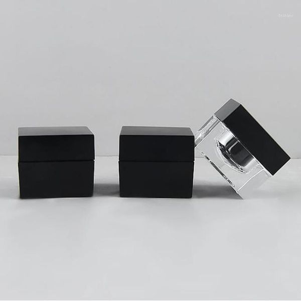 

100pcs 5g acrylic cosmetic empty jars clear bottles eyeshadow makeup cream lip container pots storage &1