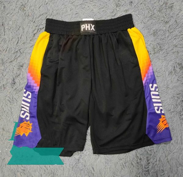

2021 phoenix suns men city blackedition swingman pants basketball shorts, Black;red