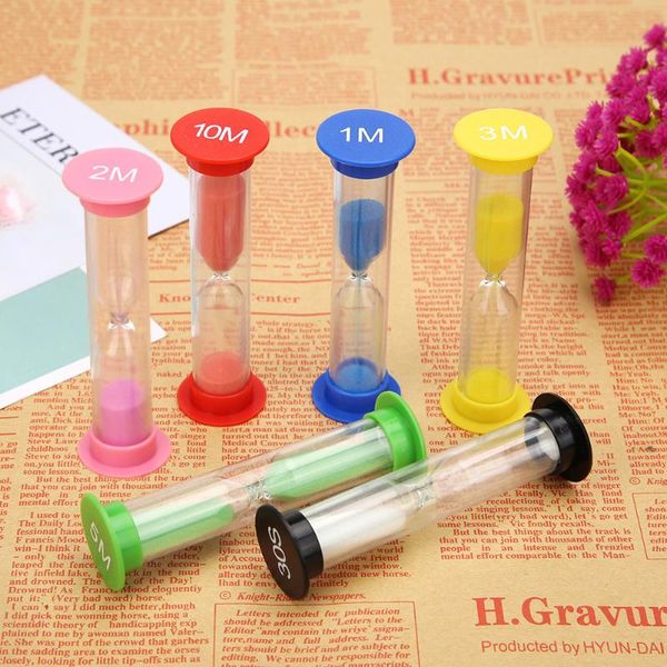 

other clocks & accessories 6pcs kid 6 colors classroom game sand clock timer montessori toys hourglass sandglass home decoration children